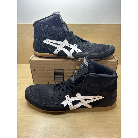 NEW ASICS Wrestling Shoes MATFLEX 7 1081A051.001 Black / White Gum Sole Men 14 main image 5